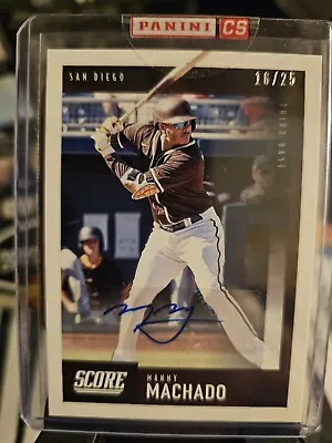 2020 Chronicles Score Manny Machado Auto /25 Padres Sealed From Panini • $50