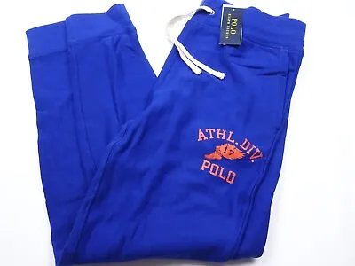 New! Polo Ralph Lauren Jogger Sweat Pants -m- Blue Orange P Wing Athl Spellout • $49.99