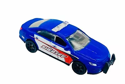 Matchbox 2010 Blue Ford Taurus Police Interceptor #H44 Sheriff 1:70 Diecast RARE • $8.50