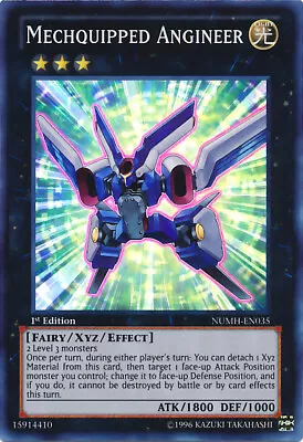 Yugioh! LP Mechquipped Angineer - NUMH-EN035 - Super Rare - 1st Edition Lightly  • $0.99