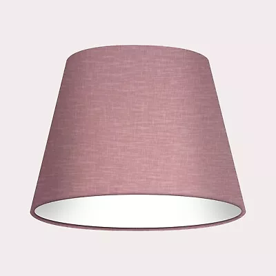 Lampshade Tapered Mauve Textured 100% Linen Empire Light Shade  • £35.50