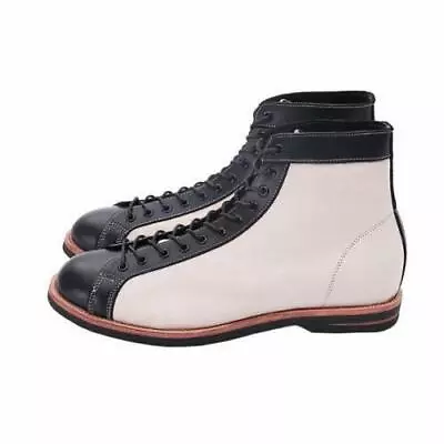 Mens Real Cow Leather Biker Ankle Boots Shoes Motorcycle Business Cowboy Flats L • $122.99