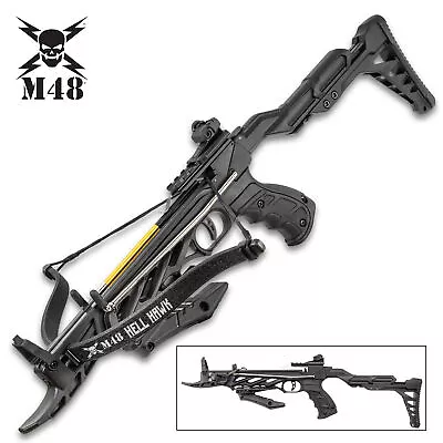 M48 Tactical Powerful Self Cocking Hunting Crossbow Pistol Bow 80lb + Arrows • $67.99