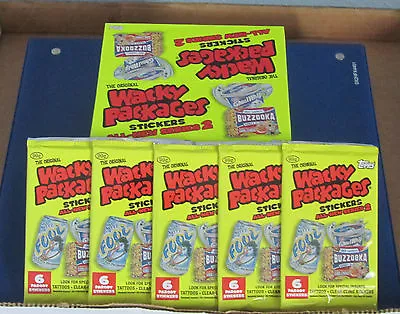 Wacky Packages Ans2 Sealed 5 Unopened Packs In Excellent Condition • $16.95