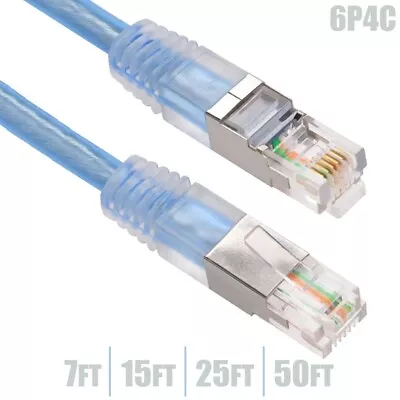 7-50FT RJ11 6P4C Shielded Telephone Phone Line Cable Cord Modem DSL Internet Fax • $18.76