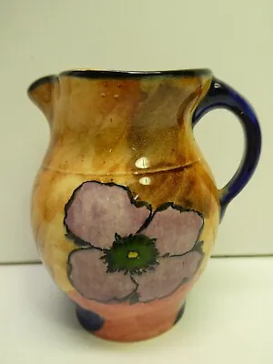 H&k Tunstall Hand Painted Floral Pottery Art Deco Flower Jug • $38