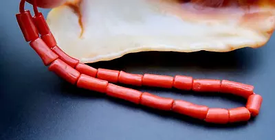 Gorgeous Gem Aaaaa Italian Mediterranean Bright Gemmy Red Coral Branch Beads • $54