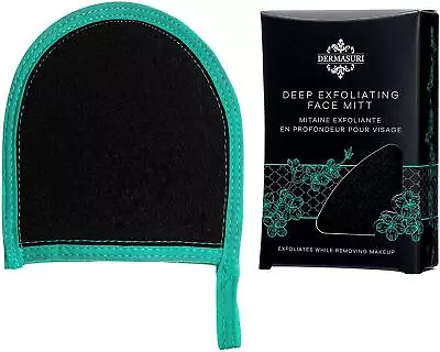 Dermasuri Deep Exfoliating Face Mitt Face Cleansing Mitt Exfoliating Facial Sc • $15.98