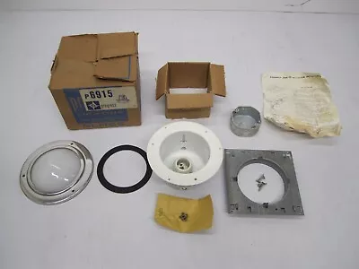 Vtg NOS Recessed Ceiling Light Fixture Progress Lighting Glass Globe Chromed • $39.95