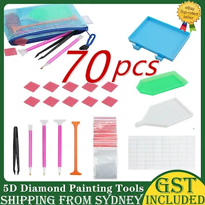 $9.68 • Buy 70 Piece Diamond Painting Tools Box 5D Diamond Accessories Diy Art Craft Pen Set