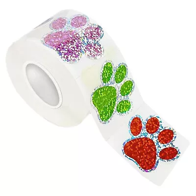 Paw Print Dog Stickers 500 Stickers Self-Adhesive Animal Decal Envelope Seal • $8.27