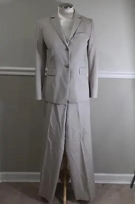 J.CREW Women's Wool Beige Blazer Pant's Suit Size P4/2 (SU100 • $24.49
