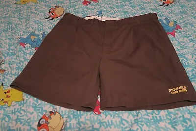 Vintage Mayfield Dairy Farms Shorts Adult 42x8 Brown Riverside Uniform Pleated • $49.95