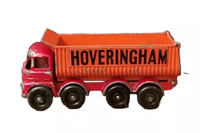Matchbox Series #17 Hoveringham Tipper Truck 8 Wheel Die Cast Toy Car Orange • $13.83