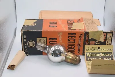 NOS Vintage Westinghouse Rectigon Battery Charger Bulb Tube - 2 AMP - S-283415-C • $25
