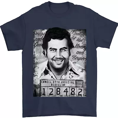 Pablo Escobar Mug Shot Mens T-Shirt 100% Cotton • $23.42