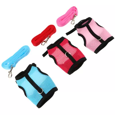  Guinea Pig Leash Rabbit Harness And Hamster Bunny Vest Clothing • £11.18