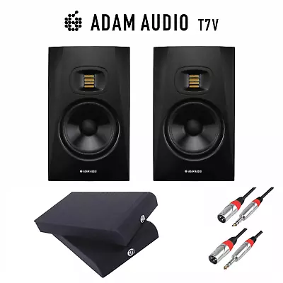 Adam Audio T7V Active Studio Monitors With Isolation Pads & 3m XLR To Jack Cable • £409