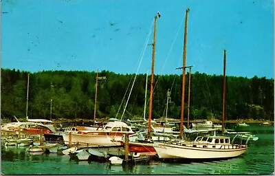 Postcard Mt. Desert Island Maine Northeast Harbor Marina Acadia Natl Pk Ptmk1972 • $2.88