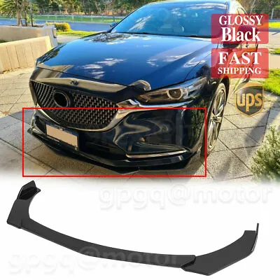 For Mazda 6 Atenza 2019-2021 JDM BLK Style Front Bumper Lip Spoiler Splitter Kit • $33.99