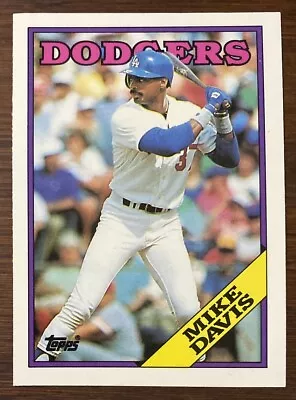 1988 Topps Traded Baseball Mike Davis #33T Los Angeles Dodgers  • $1.25