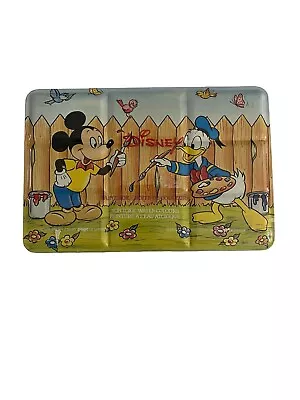 Mickey Mouse Vintage Watercolor Paint Box Tin 56 Color Page London Disney RARE • $99.99