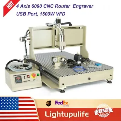 USB 1.5KW 4 Axis 6090 CNC Router Milling Engraving Engraver Cutting Machine 110V • $1813.50