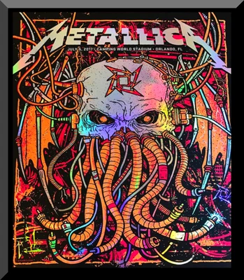 £148.78 • Buy NEW Black Market Art Co. METALLICA CONCERT #2 CANVAS GICLEE PRINTS MADE IN USA