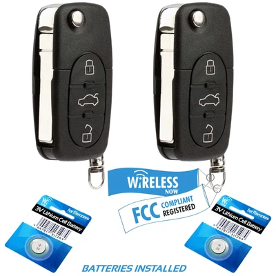 $22.45 • Buy 2 Car Key Fob Remote For 1998 1999 200 2001 Volkswagen Beetle Golf Jetta Passat