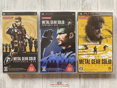 SONY PSP Metal Gear Solid Ops & Ops Plus & Peace Walker Set From Japan • $30.35