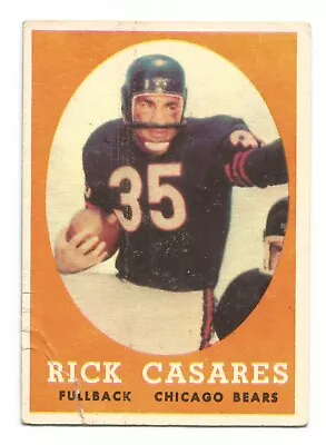 1958 Topps Rick Casares NFL Chicago Bears Card #53 UNIVERSITY OF FLORIDA GATORS • $2.25