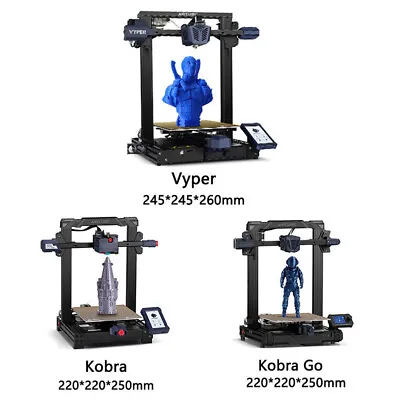 $345 • Buy ANYCUBIC Vyper / Kobra / Kobra Go Smart Auto-levelling DIY Kit 3D Printers Lot