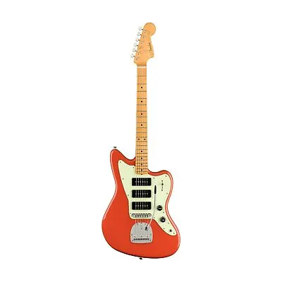 Fender Noventa Jazzmaster Electric Guitar Maple FB Fiesta Red • $2000