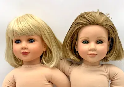 2 My Twinn KATE Dolls Poseable 23  2001 & 2003 Dark Blonde/green & Lt Blond/blue • $80