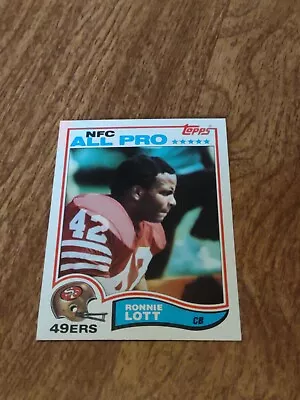 1982 Topps 49ers Ronnie Lott RC #486 Card • $3.25