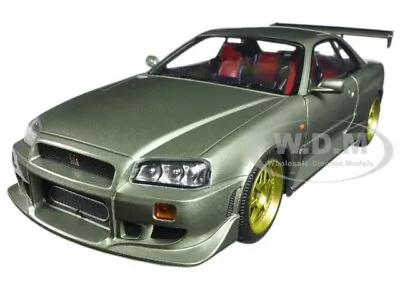 1999 Nissan Skyline Gt-r (r34) Millennium Jade 1/18 Diecast Car Greenlight 19033 • $79.99