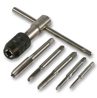£7.95 • Buy New 6pc TAP WRENCH & CHUCK SET TOOL T-HANDLE METRIC M3 M4 M5 M6 M8 And Die