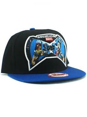 New Era Avengers Vs X-Men 9fifty Snapback Hat Adjustable AVX Marvel Comics Black • $44.95