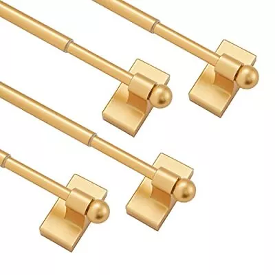 4 Pack Magnetic Curtain Rods Adjustable Metal Doors Magnetic Rods 16-28 Inch • $37.99