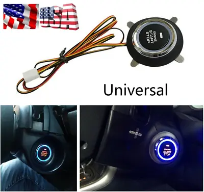 Car Ignition Switch Engine Start Push Button For Keyless Entry& Push Starter Kit • $15.69