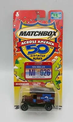 2001 MATCHBOX Across America 50th Birthday Series 1921 Ford Model T MICHIGAN  • $9.99