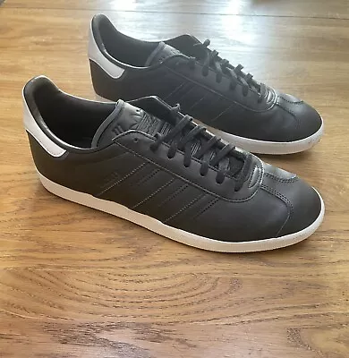 Men's Adidas Gazelle OG Core Black / Iridescent Trainers In Size 11 Uk Shoes • £14.99