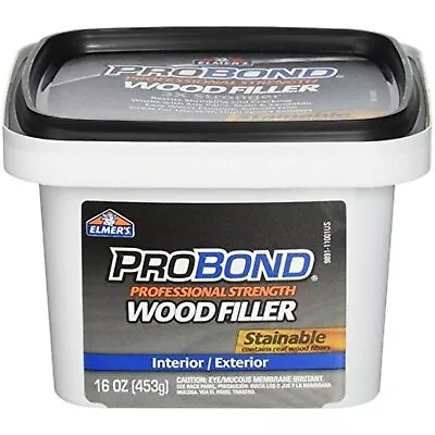 ELMERS Available Stainable Wood Filler 1 Pint (P9891) 16 Oz Brown • $22.51