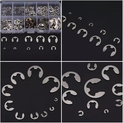 200x Stainless Steel E Clip E Ring Retaining Ring Assortment Part M1.5 M10 US • $11.49