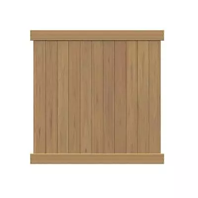 Barrette Outdoor Living Privacy Fence Panel 6 Ft X 6 Ft Framed Picket Cypress • $160.55