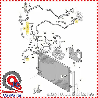 5c0820741al Volkswagen Genuine Oem Jetta Ac Refrigerant Liquid Hose • $289.99