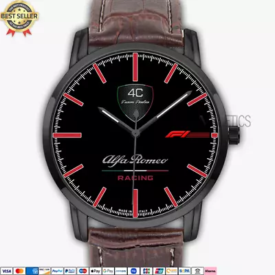 $38.99 • Buy Alfa Romeo Racing F1 Logo AR11 Quartz Watch Stainless Steel Men's Wristwatch