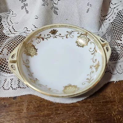 Vintage Gold Moriage Hand Painted Nippon Porcelian Plate Ccottagecore • $14.99