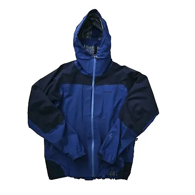 Patagonia Rain Jacket (Mens Size XL) Blue Full Zip Hooded Softshell Outdoors CSS • $34.99