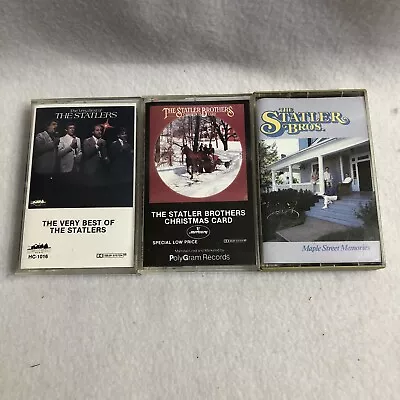 LOT OF 3 STATLER BROTHERS Vintage Country Music Cassette Tapes Christmas Card • $12.99